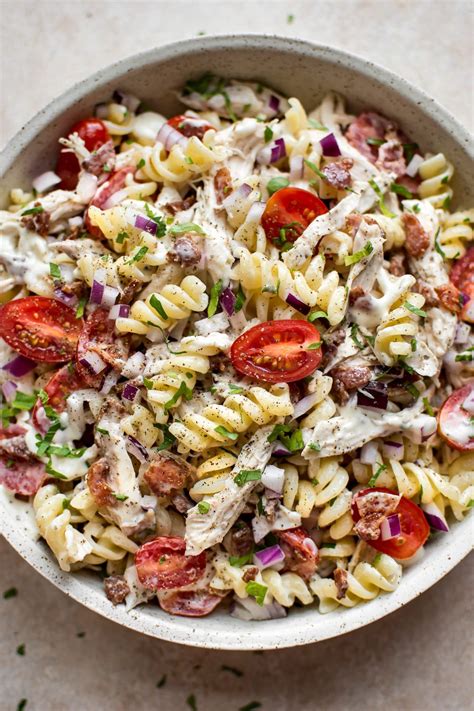How do you make chicken and dressing casserole? Chicken Ranch Pasta Salad | Recipe | Chicken pasta salad ...