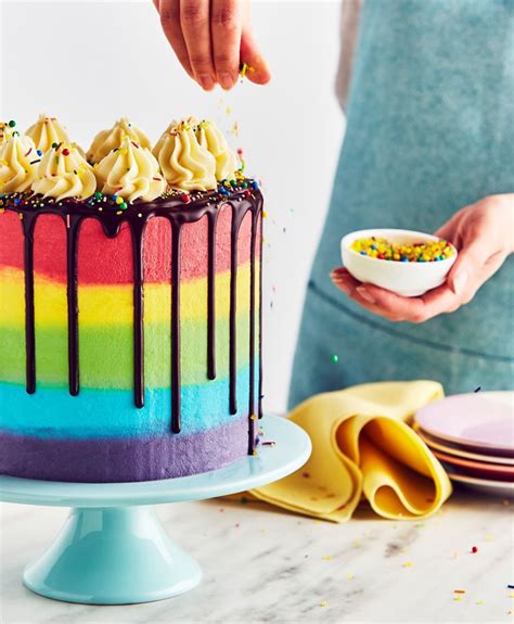 Rainbow Ombre Cake Recipe Dr Oetker