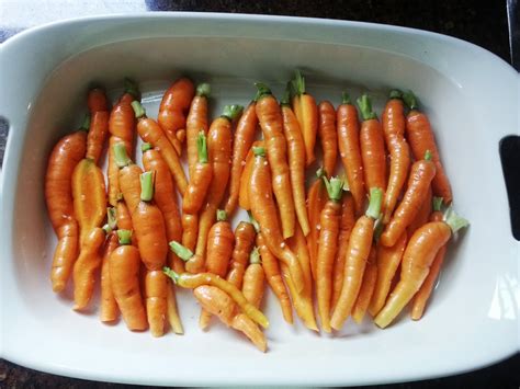 Castellons Kitchen Roasted Baby Carrot Salad With Carrot Ginger Dressing