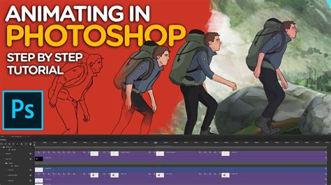 Animating In Photoshop Step By Step Tutorial Youtube