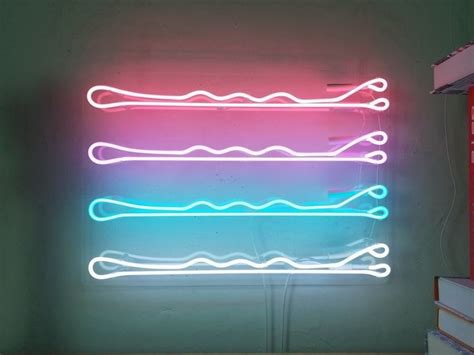 Bobby Pins Neon Sign Custom Neon Sign Neon Sign Bedroom Led Etsy In