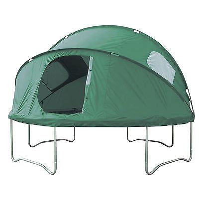 The big top is 11 feet wide, 5.5 feet tall, and has 8 sides, and looks just like a small circus tent. Picture 10 of 13 | Trampoline tent, Backyard trampoline, Tent