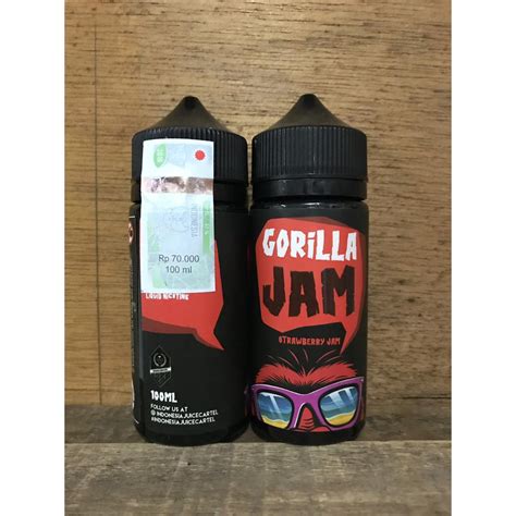 Don't waste money on favors you don't like. GORILLA JAM Strawberry 100ml 3mg 6mg Indonesian Juice ...