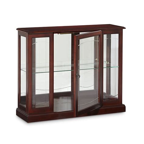 Curio cabinets showcase treasured collections. Darby Home Co Purvoche Lighted Console Curio Cabinet ...