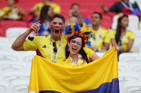 Con marcador, goles, jugadas y resultado. Ambiente previo del partido Polonia vs Colombia de grupo H ...