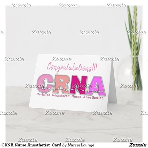 Crna Nurse Anesthetist Card Zazzle Custom Greeting Cards Cards