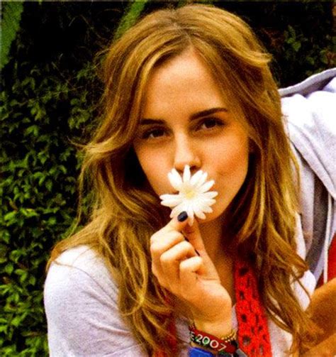 Holding A Flower Emma Watson Hippie Emma