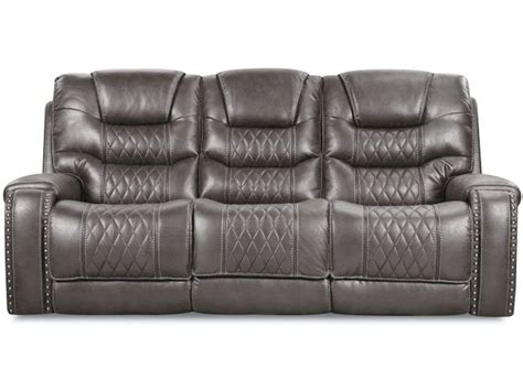Gazelle Grey Power Headrest Reclining Sofa Bob Mills Furniture Tx Ok