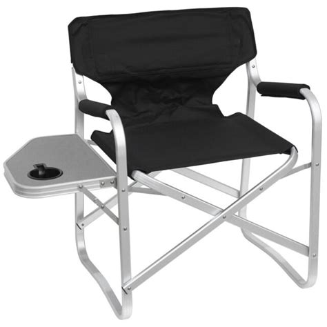 Deluxe Folding Heavy Duty Aluminum Frame Outdoor Director Style Chair Ebay