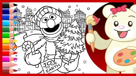 Grovers Christmas Surprise Sesame Street Holiday Coloring Kids