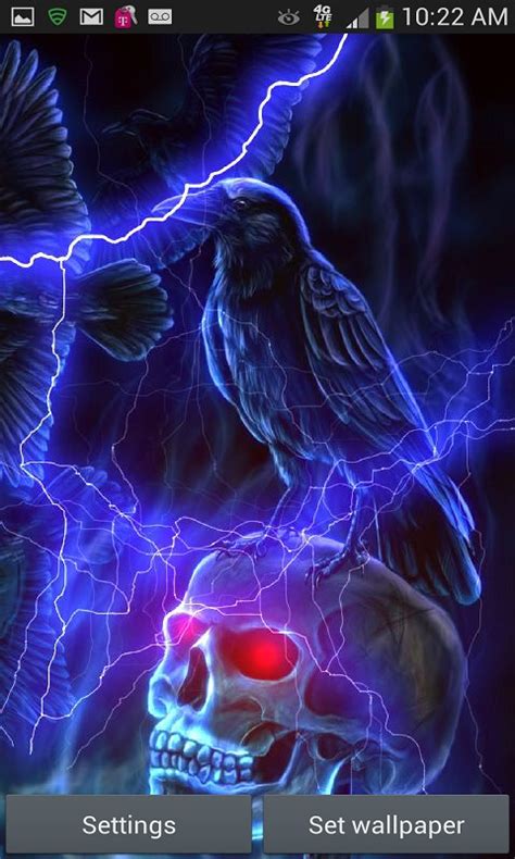 Free Evil Raven Lightning Skull Apk Download For Android Getjar