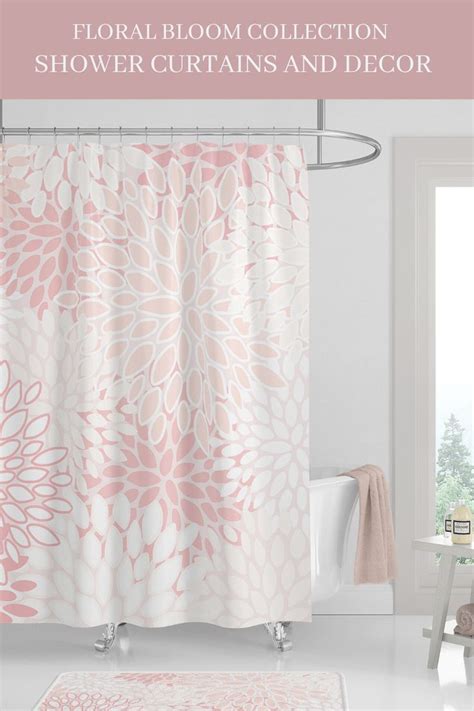 Light Pink And Grey Shower Curtain Tim Miller