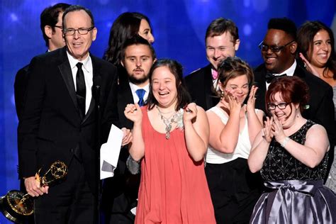 The Producers And Cast From Born This Way Accept Their Award At The