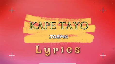 Kape Tayo Joema Tiktok Song Viral Lyrics Youtube