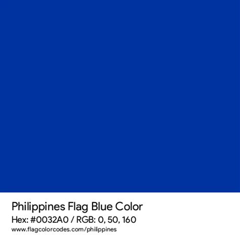 Philippines Flag Color Codes