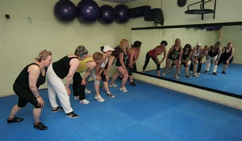 Mature Women Getting Naked During Gymclass Granny Porn