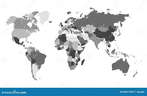 World Map Vector Stock Vector Illustration Of Continent 96621054