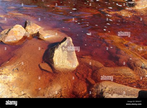 The Very Red Rio Tinto River Tinto Part Of The Rio Tinto Mining Park