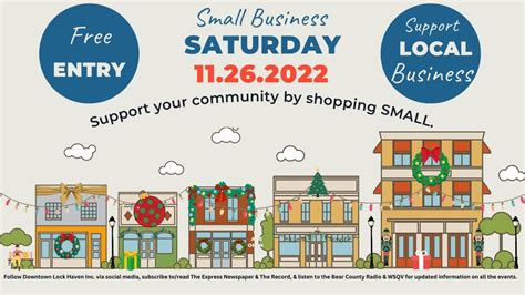 Lock Haven Small Business Saturday And Haven Holiday 2022 Kickoff