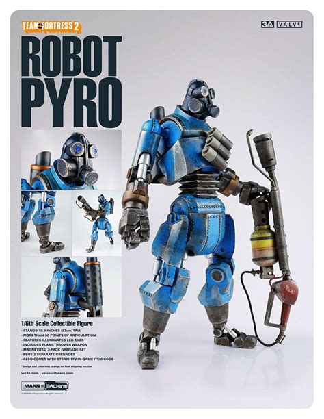 Team Fortress 2 Robot Pyro Artist Ashley Wood Cool Robots Cool Toys