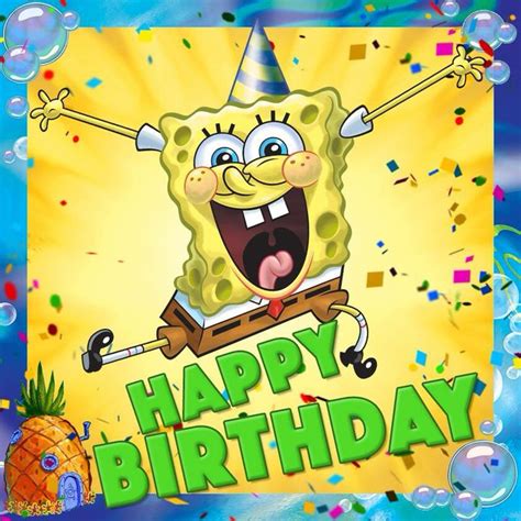 Spongebob Squarepantss Birthday Celebration Happybdayto