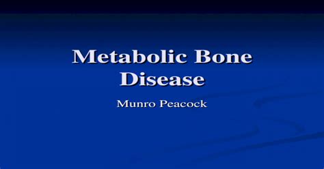 Metabolic Bone Disease Ppt Powerpoint