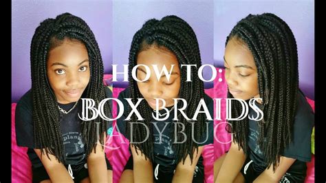 Learn how to do box braids. 12 Yr. Old Does Her Own Box Braids | TOODEE&LADYBUG - YouTube
