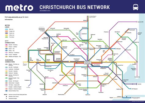 Metro Christchurch Bus Network Map The Map Kiwi