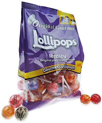 Original Gourmet Lollipops Medley Of Mini Lollipops 50 Count Pack Of