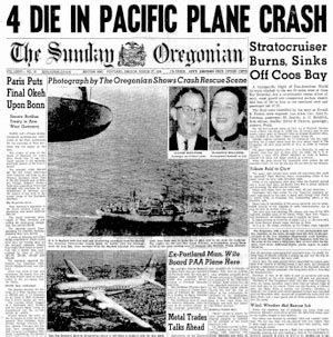 On september 9, 1992, at caracas's airport the initial report then continued that the pan am flight 914 had gone in the wrong direction by about 1,800km. March 26, 1955: Pan Am Flight 845/26 Crashes Off Oregon ...