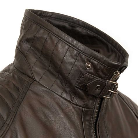 danny men s brown collared leather jacket hidepark leather