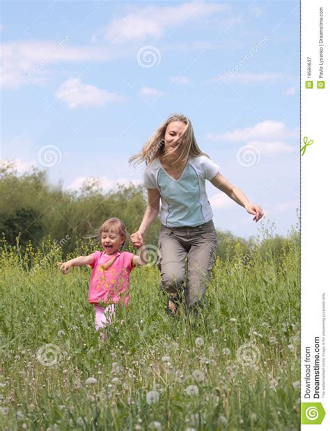 Mother And Daughter Walking Royalty Free Stock Photography