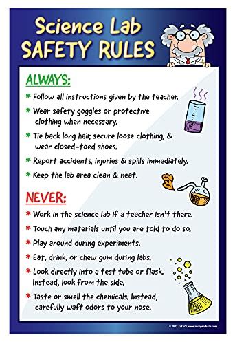 The Best Lab Safety Rules Posters Of