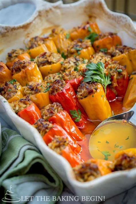 Stuffed Mini Peppers With Beef Rice Let The Baking Begin