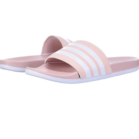 Adidas Shoes Adidas Adilette Comfort Slides Slip On Pinkwhite