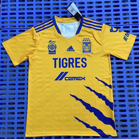 2021 2022 Tigre UANL Home Yellow Thailand Soccer Jersey AAA 07