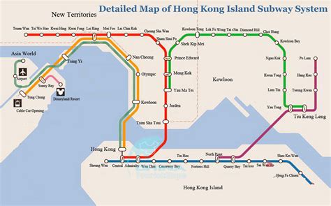 Map Of Hong Kong Island Subway 2010 Hong Kong Island Mtr
