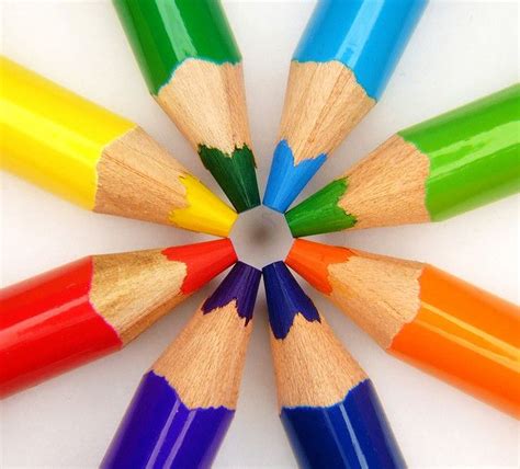 Pencil Star Pencil Colour Stick Coloured Pencils