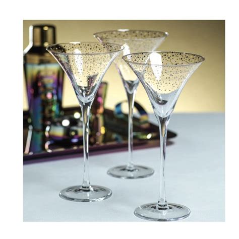 Saturnalia Four Piece Martini Glasses Set Riverbend Home