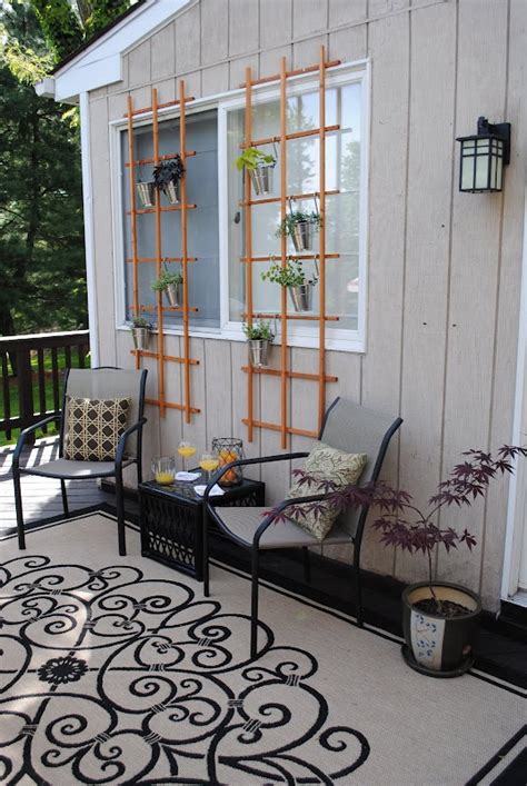 The use of a vibrant colour painted. 50 Clever Small Balcony Decorating Ideas -DesignBump