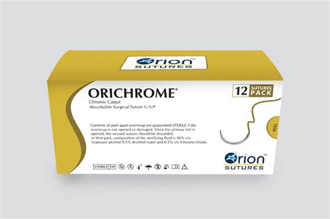 Orichrome Chromic Catgut Suture Sutures Orion Sutures India Pvt