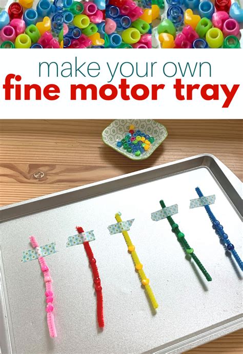 Easy Fine Motor Tray For Preschool No Time For Flash Cards Preschool