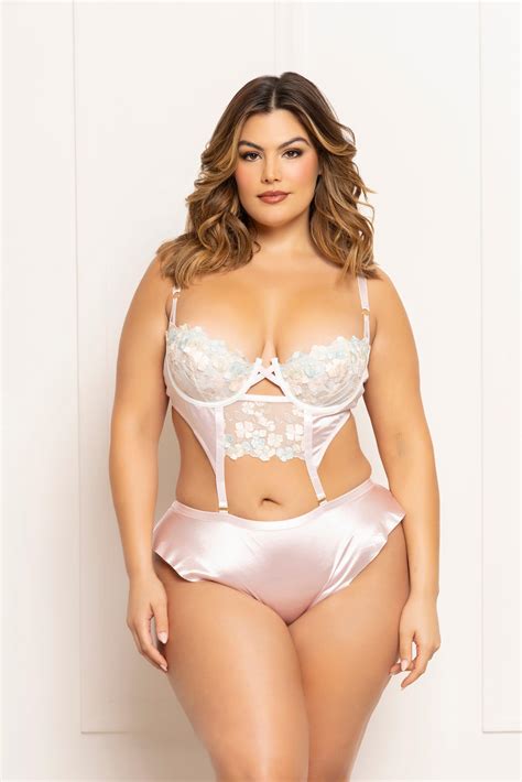 Plus Size Convertible Teddy & Bustier from Seven Til Midnight - Sexy Plus