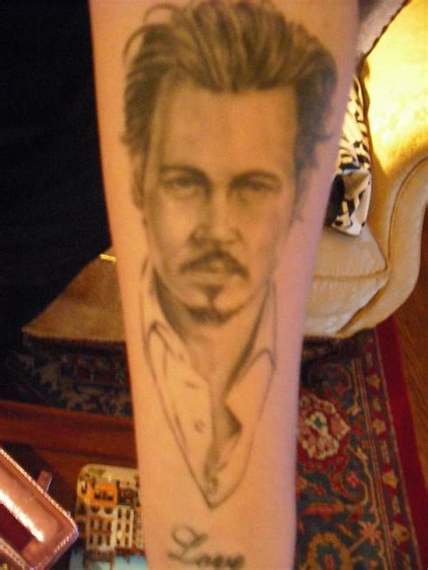 Tattoos on areas that see a lot of activity, such as your feet and your fingers, are much more likely to fade more quickly than tattoos on your back or chest for example. Johnny Depp Tattoo Tattoo Picture