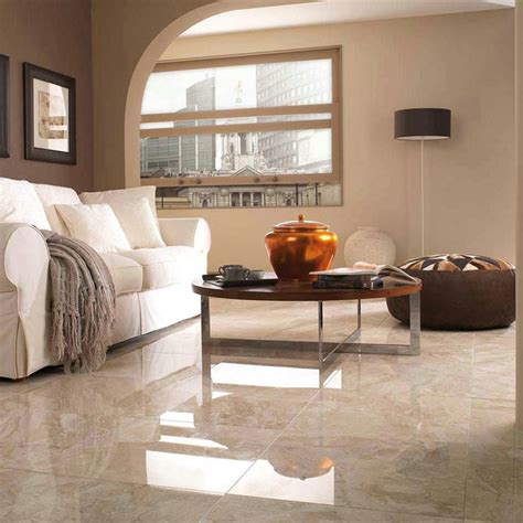 Living room in a fancy villa. Omen beige marble tile beige marble floor tile imported marble tile