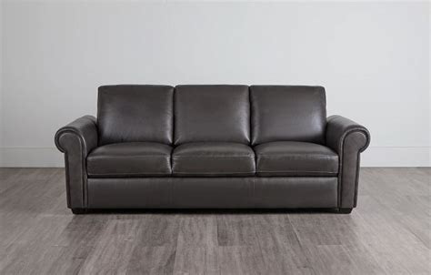 Lincoln Dark Gray Lthrvinyl Sofa