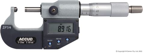 Digital Outside Micrometers Accud Australia