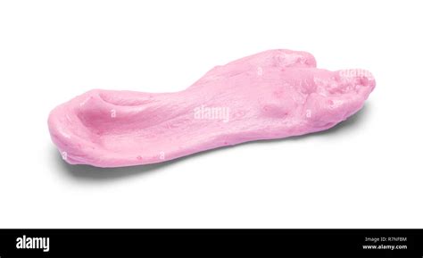 Pink Chewed Gum Isolated On White Background Stock Photo Alamy