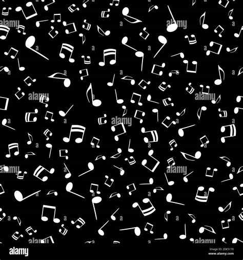 Musical Notes Seamless Pattern Background Vector Illustration Eps10