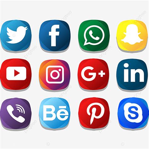 Social Icon Creative Color Pack Social Media Icons Social Media